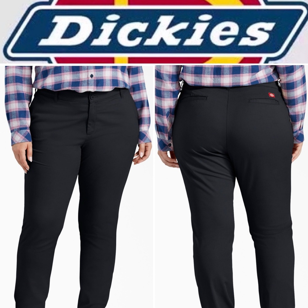 NWT DICKIES WOMENS 774 WORK PANTS. LOW RISE
STRAIGHT LEG STAIN RELEASE SIZE 18T